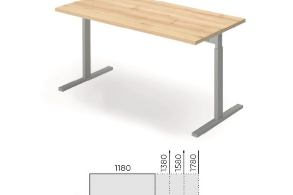 FL6 Sarkos Asztal 680mm Mélységben [EXTEND]